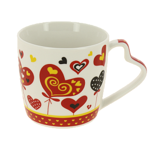 Кружка 300мл КОРАЛЛ Валентинка бочка низкая в ассортименте 000000000001195398