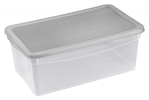 Ящик 33х19х12см 5л ECONOVA КРИСТАЛЛ универсальный бесцветный пластик 000000000001017409