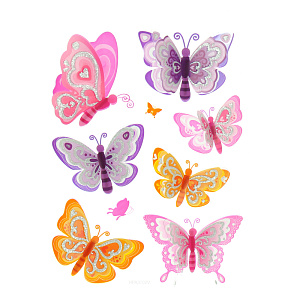 Стикеры Мини бабочки Room Decoration 000000000001127318