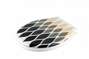 Сиденье для унитаза Henry GRI дюропластовое с крышкой в ассортименте с системой плавного опускания крышки SOFT CLOSE D-15717 000000000001201644