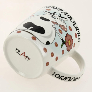 Кружка фарфор 380мл индивидуальная подарочная упаковка ПОЗДРАВЛЯЮ OLAFF 200-08078 000000000001202099