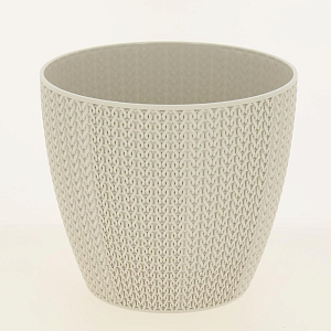 Кашпо 2,5л SUN PLASTIK вязание пластик 000000000001188647