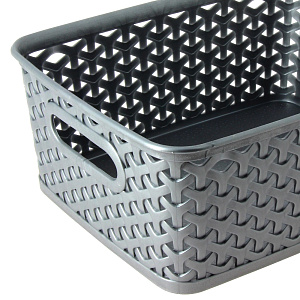 Корзинка My Style S Curver, серебристый, 25.5?19.6?10.3 см 000000000001073136