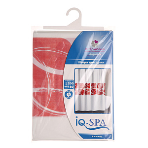 Штора для ванной комнаты IQ-Spa, 180х200 см, ПВХ 000000000001126378