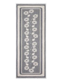 Коврик универсальный 80x200см LUCKY ЦВЕТЫ коричнево-серый хлопок 100% 000000000001206547