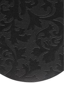 Салфетка сервировочная 45х32см LUCKY овал черный искусственная кожа ПВХ 000000000001214125