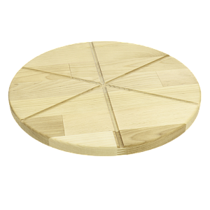 Доска для пиццы 32х1,8см FACKELMANN круглая на 6 кусков береза 000000000001206994