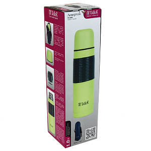 Термос 1л TALLER Лестер зеленый нержавеющая сталь 000000000001107460