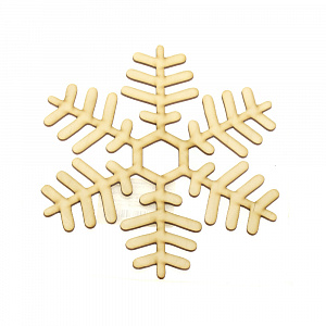 Декоративная фигура 17,9х20см Эко-стиль Снежинка №4 дерево 000000000001180423
