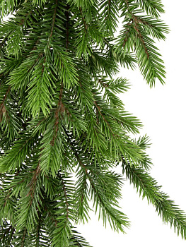 Гирлянда 180 см хвойная для декора зеленая 000000000001228792