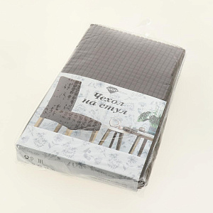 Чехол на стул 43x43x61см LUCKY коричневый 100% полиэстер 000000000001207686