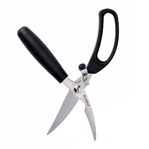 Ножницы кухонные 24x7,5x2,5см DE'NASTIA черный нержавеющая сталь/полипропилен/термопластичная резина 000000000001225972