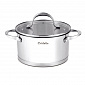 Кастрюля 4,5л SERVITTA Rigoroso с крышкой нержавеющая сталь