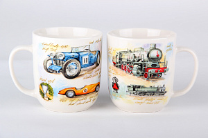 Кружка 440мл Транспорт 2 (2 дизайна) фарфор new bone GMT2 000000000001196868