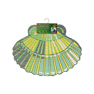 Коврик для ванной Ракушки Мультидом, 65?49 см, ПВХ 000000000001133597
