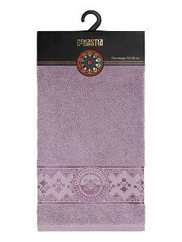 Полотенце 70х130см DE'NASTIA ТАЛИСМАН 1 фиолетовый хлопок-100% 000000000001215354
