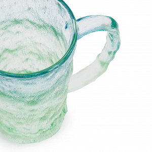 Кружка 330мл GARBO GLASS Лед высокая д/холодных напитков голубая-зеленая стекло 000000000001217331