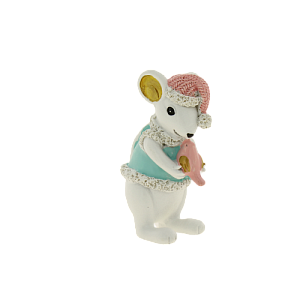 Декоративная фигурка Мышка с Птичкой из полирезины / 8,5х3,5х4см арт.80063 000000000001191333