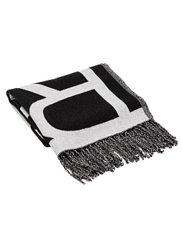 Палантин 55х180см RVR черный полиэстер 000000000001229225