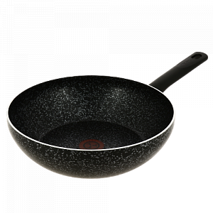 Сковорода ВОК 28см с антипригарным покрытием Tefal Granit алюминий 041 92 628 000000000001199335