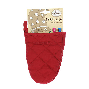 Варежка для кухни DE'NASTIA бордо 100%Хлопок K000011 000000000001144854