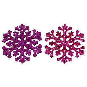 Набор декоративных украшений СнежинкаПосуда Центр, 8 см, 6 шт. 000000000001161808