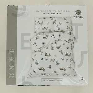 Комплект постельного белья 2-спальный ЭТЕЛЬ Легкость пододеяльник 175х215см простынь 200х220см наволочки 70х70см-2шт поплин125г/м2 хлопок 000000000001208183