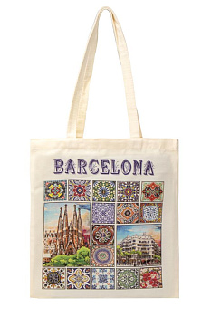 Сумка-шоппер 40х37см с принтом ST cotton 000000000001227180