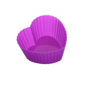 Миниформы для выпечки Сердечки Marmiton, фиолетовый, силикон 000000000001125364