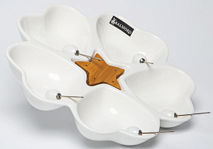 Менажница 280мм BALSFORD МЕЧТА 5 секции на подставке подарочная упаковка фарфор 000000000001206631