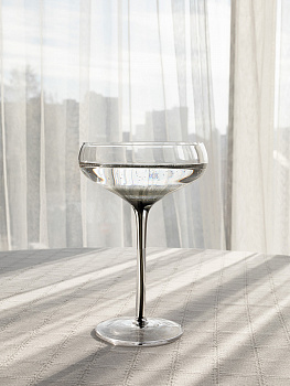 Бокал-креманка 240мл DE'NASTIA Gravity графит стекло 000000000001228683