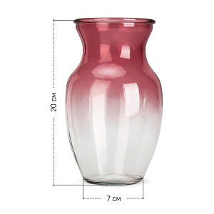 Ваза 20см Аврил декоративная стекло 000000000001196399