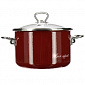 Кастрюля 5л VITROSS Bon appetit цилиндрическая форма вишневый эмалированная сталь