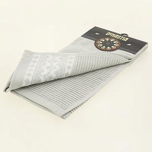 Полотенце кухонное 40x60см DE'NASTIA вельвет серый хлопок 000000000001207128