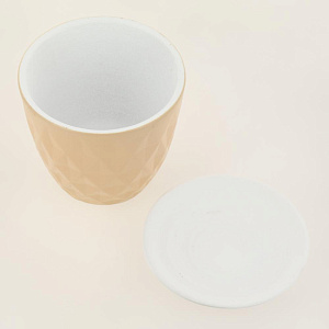 Горшок для цветов декоративный керамический Ромб персиковый №3 2л ГК 19 000000000001200886