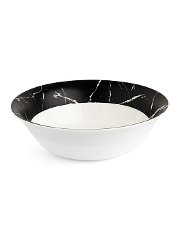Салатник 16,4см/450мл LUCKY мрамор черный стеклокерамика 000000000001218957
