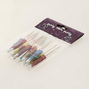 Зонтики дерев., 12шт R010151 000000000001174040