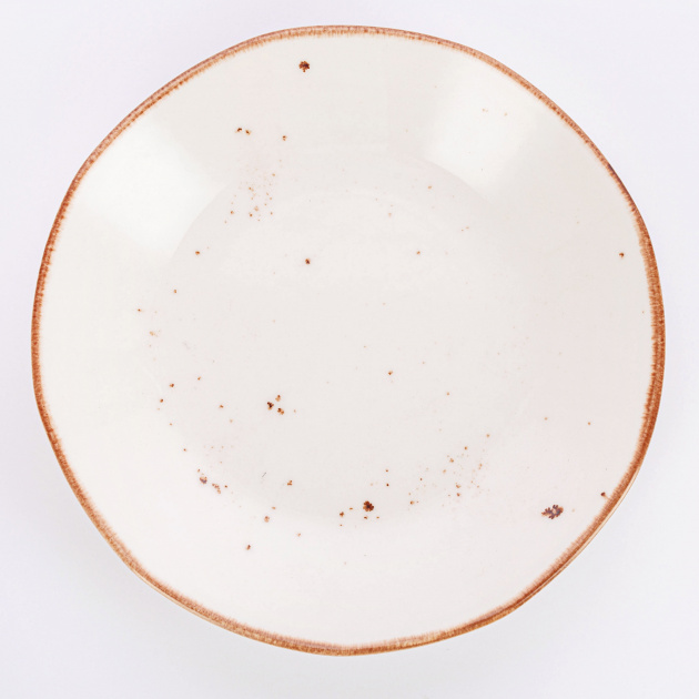 Набор столовой посуды 19 предметов TULU PORSELEN Reactive milky (обеденная 27см -6шт, десертная 21см-6шт, суповая 21см-6шт, салатник 16см-1шт) фарфор 000000000001212916