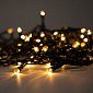 Гирлянда на солнечной батареи 12м 100 ламп теплый свет