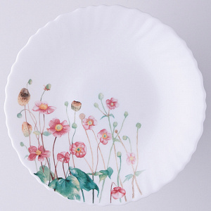 Тарелка суповая 18см FARFORELLE Полевые цветы стеклокерамика 000000000001211309
