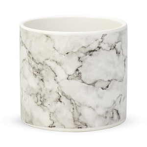 Кашпо 12,5х11,5см 1л Мрамор I керамика 000000000001225864