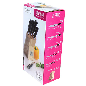 Набор ножей с подставкой 6 предметов TALLER Уилтшир 000000000001069034