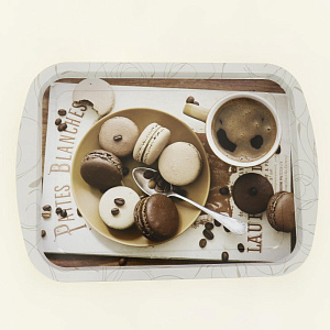 Поднос 45х32,5см НОВЫЙ АРГУМЕНТ Кофе прямоугольный жестяной 000000000001204681