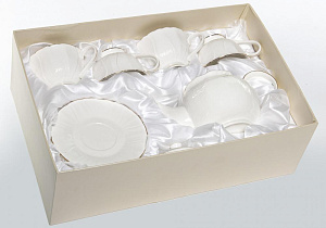 Сервис чайный 9 предметов (чашка 220мл-4шт/блюдце-4шт/чайник 920мл) BALSFORD ОРНЕЛЛА фарфор 000000000001212783