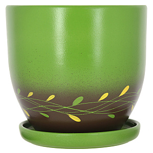 Цветочный горшок Листок, 4.7л, керамика 000000000001015375