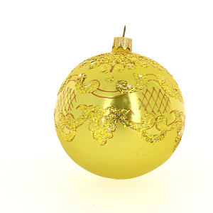 Декоративное украшение 10см Шар 5 БИРЮСИНКА Торжество стекло 000000000001075078