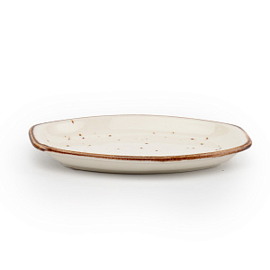 Блюдо сервировочное 26см TULU PORSELEN ORGANİK Reactive milky фарфор 000000000001216252