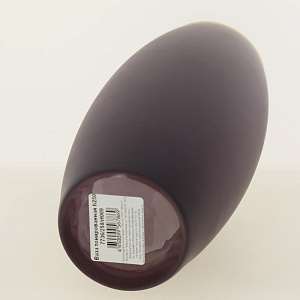 Ваза стеклянная бочка высотой 26 см, Тонировка Дикая слива, золотой ободок.7736/250/rt009 000000000001191043