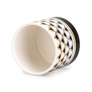 Кашпо 10х9см 0,45л Геометрия III керамика 000000000001225876