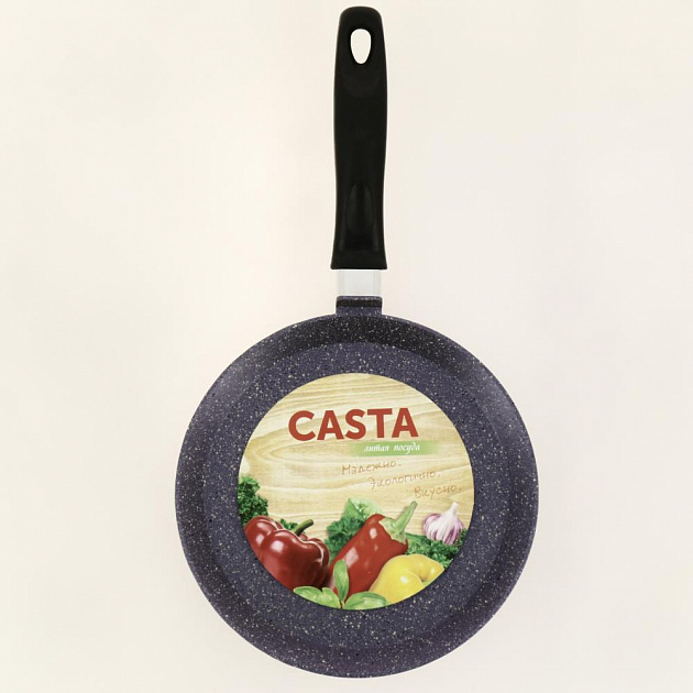 Сковорода блинная 22см CASTA Provence с усиленным антипригарным покрытием литой алюминий 000000000001203393